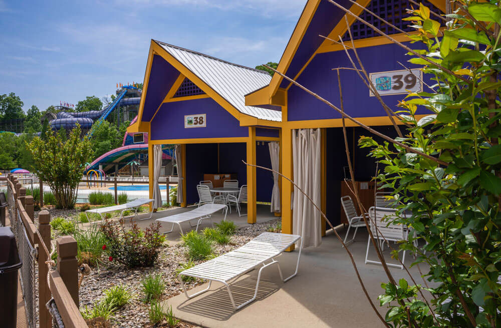 Cabanas in Splashin' Safari