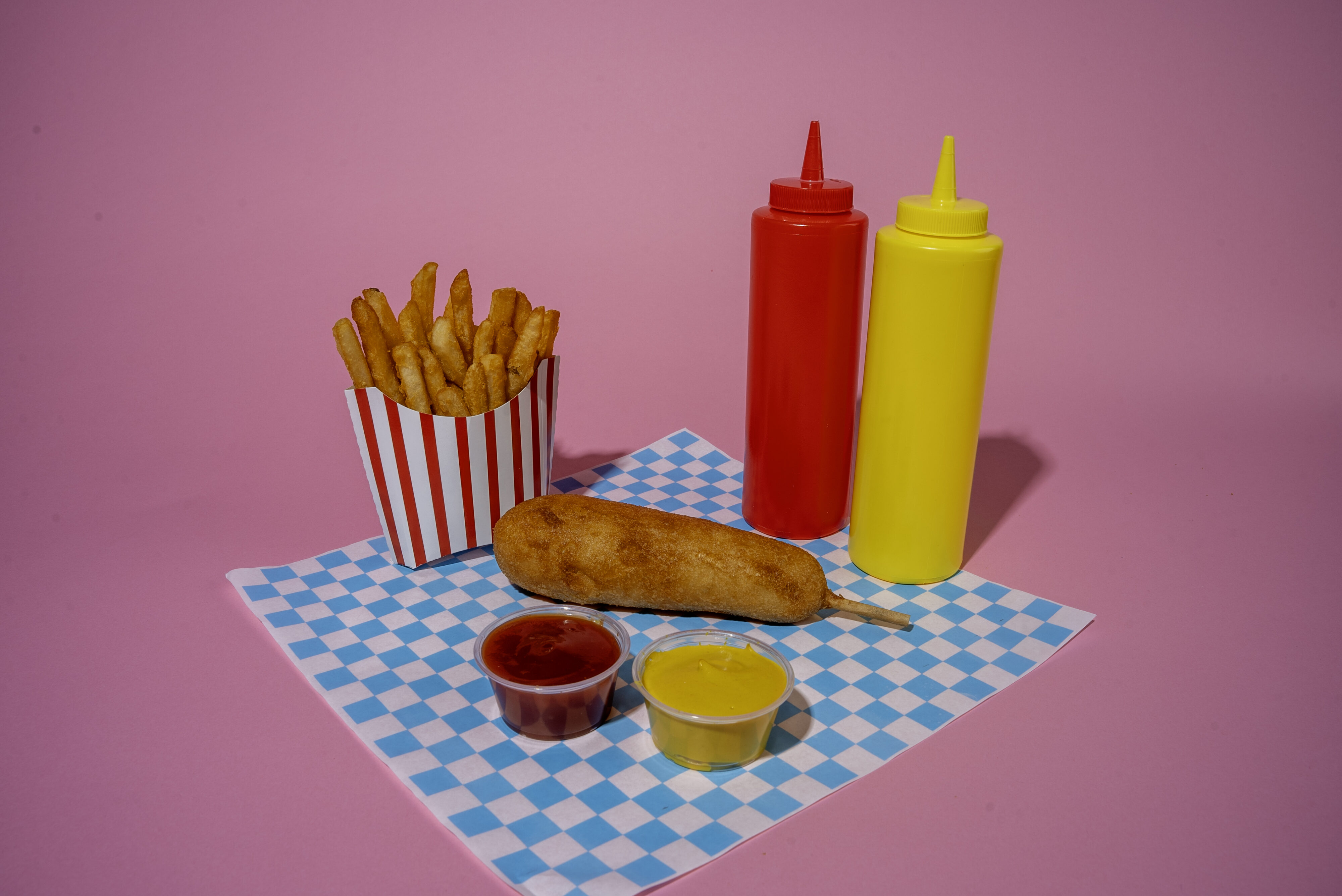 Funnel Cake Dog Combo at Hot Diggity Dogs