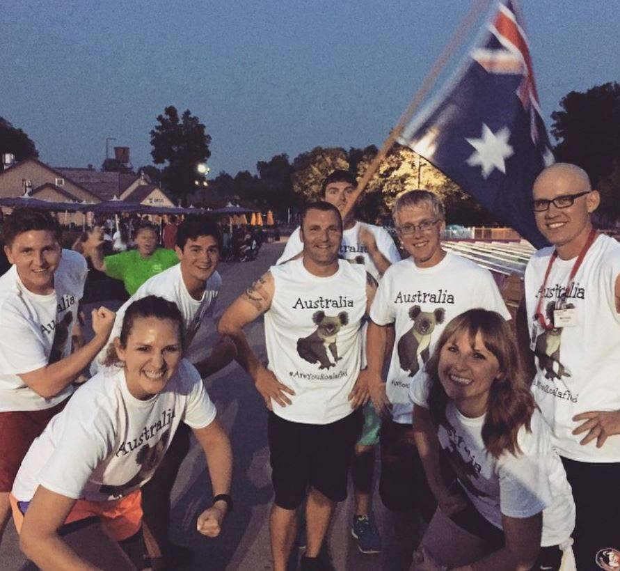 Holiday World Team Members smiling at a Team Member exclusive event.