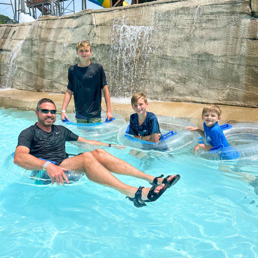 HoliBlogger Trina's family in Bahari River.