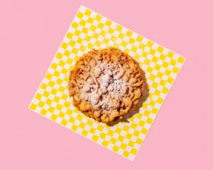 Classic funnel cake at Holiday World & Splashin' Safari in Santa Claus, Indiana.