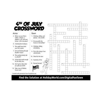 4th of July Crossword