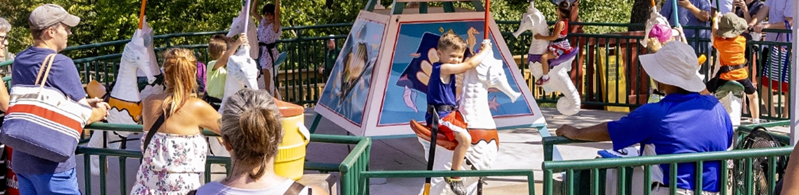 Dasher's Seahorses at Holiday World & Splashin' Safari in Santa Claus, Indiana.