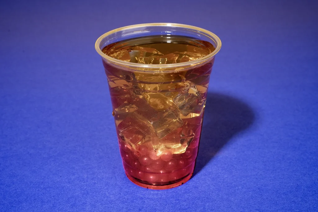 Green Tea with Strawberry Boba available at The Perky Turkey