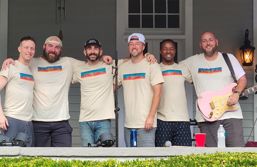 Happy New Month cover band performing at Friday Night Live!