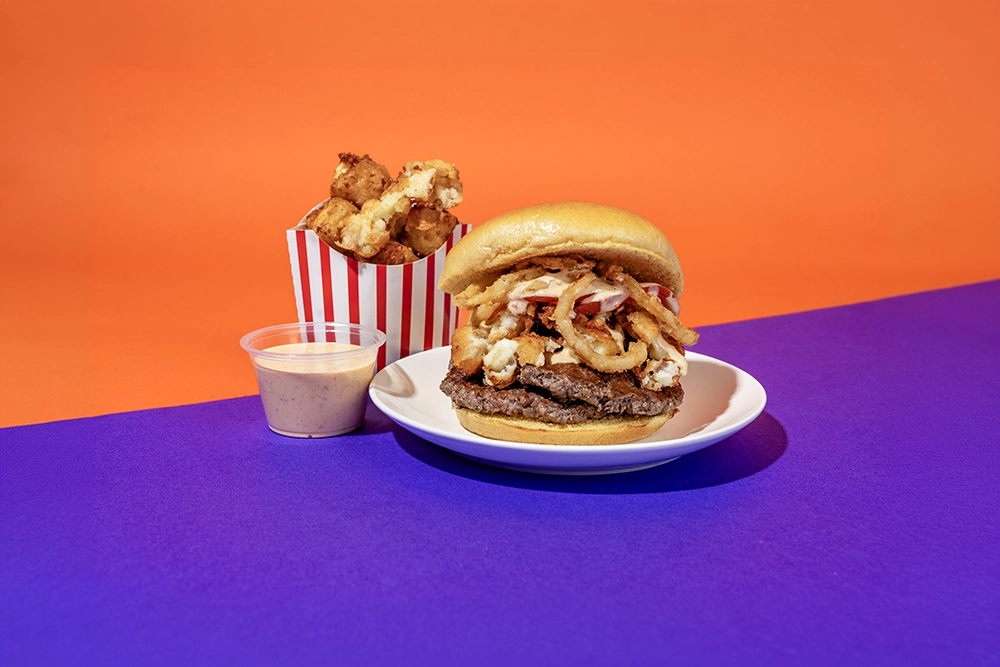 Monster Smash Burger Combo available at Holiday World & Splashin' Safari