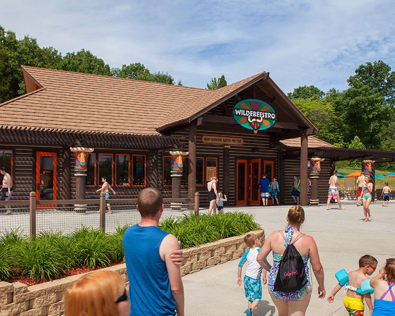 Exterior of Wildebeestro in Splashin' Safari.