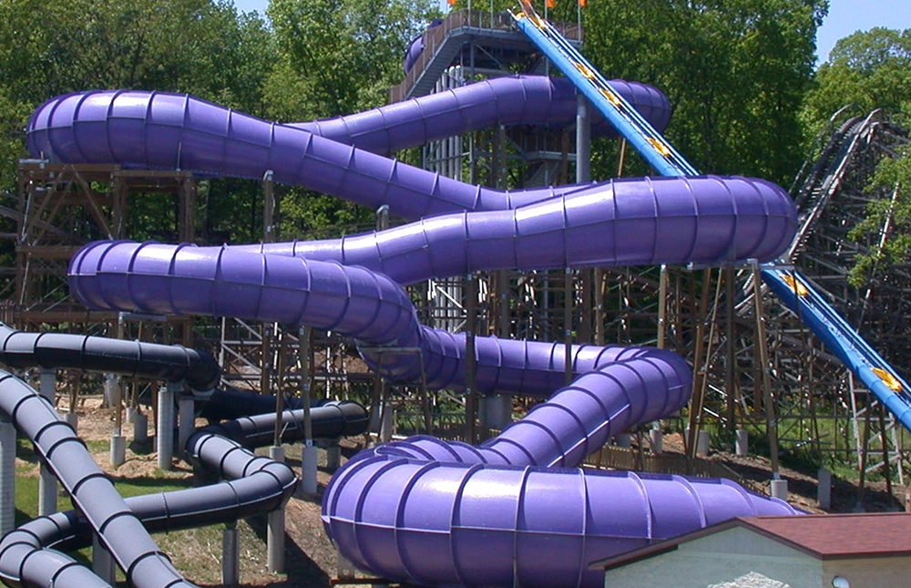 The structure of ZOOMbabwe at Holiday World & Splashin' Safari in Santa Claus, Indiana.